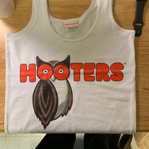 Hooters costume shorts and tank